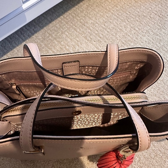 kate spade Blush Pink Leather Satchel with Red Tassel Charm - Picture 9 of 10